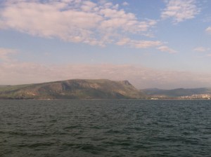 across the Sea of Galilee