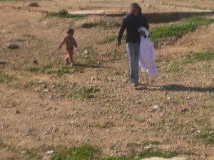 Bedouins on the run to meet the bus 2015-01-14 10.35.17
