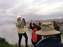 shawna and amanda taking photos on mt precipice2015-01-09 07.37.48